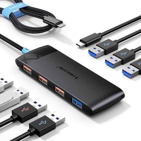 USB C Hub with 3 USB 3.2 10Gbps & 4 USB 3.0 5Gbps Ports, 5V 3A Charging Port, USB C to USB Port Extender for MacBook Pro/Air, HP Dell Laptops, iPad Pro, iPhone 15/15 Pro Max, etc., 1.97ft Cable in Saudi Arabia