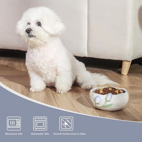 Astronaut Helmet Ceramic Pet Bowl - 19.6oz Capacity, Spill-Proof, Microwave & Dishwasher Safe - Ideal for Small Dogs, Cats, and Pet Rodents - Perfect Cat Bowls and Dog Bowls in Saudi Arabia