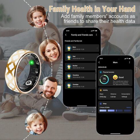 Smart Rings Fitness Monitor Sleep Teacker for Women Men in Saudi Arabia