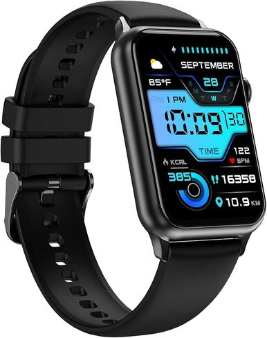 Health Fitness Tracker Smart Watch with 24/7 Heart Rate Blood Oxygen Blood Pressure Monitor Sleep Tracker 128 Exercise Modes Step Calorie Counter Pedometer IP68 Waterproof for Women Men Android iOS in Saudi Arabia
