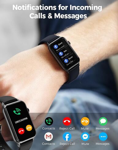 Health Fitness Tracker Smart Watch with 24/7 Heart Rate Blood Oxygen Blood Pressure Monitor Sleep Tracker 128 Exercise Modes Step Calorie Counter Pedometer IP68 Waterproof for Women Men Android iOS in Saudi Arabia