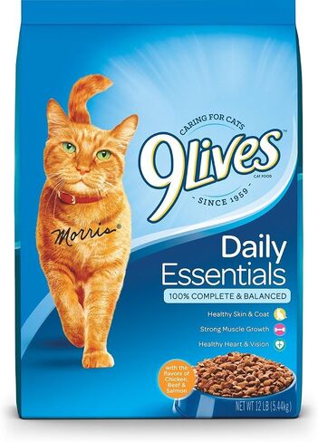 9Lives Daily Essentials Dry Cat Food With Chicken, Beef & Salmon Flavors, 20 lb Bag in Saudi Arabia