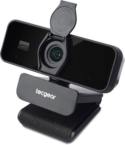 1080P Full HD Auto Focus with Privacy Cover USB Webcam, Sentinel Webcam, Plug and Play, for Zoom/Skype/Discord/Conferencing/OBS and Video Calling, Mac PC Laptop Desktop (Black)… in Saudi Arabia