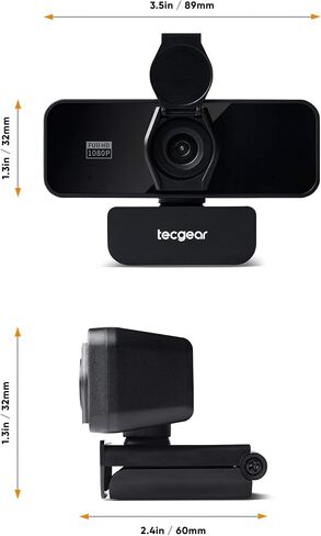1080P Full HD Auto Focus with Privacy Cover USB Webcam, Sentinel Webcam, Plug and Play, for Zoom/Skype/Discord/Conferencing/OBS and Video Calling, Mac PC Laptop Desktop (Black)… in Saudi Arabia