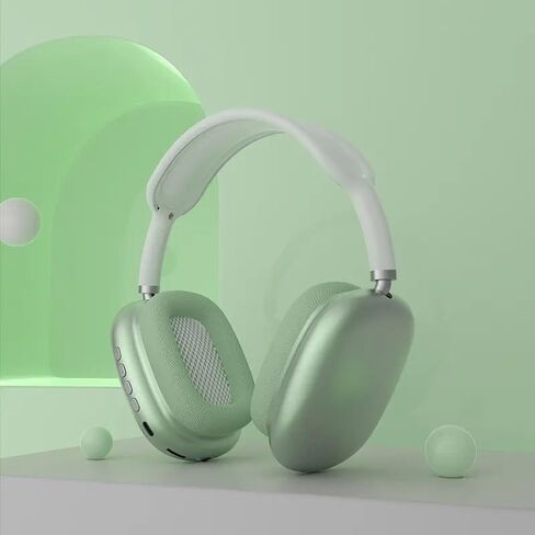 Wireless Bluetooth Headphones Active Noise Cancelling Over-Ear Headphones with Microphones, 42 Hours Playtime, HiFi Audio Adjustable Headphones. (Classic, Green) in Saudi Arabia