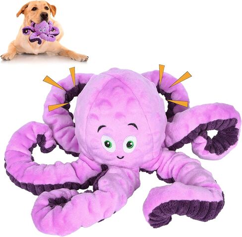 Large Dog Toys for Large Breed, Stuffed Interactive Medium & Small Dog Toys, Squeaky Funny Cute Plush Animals Puppy Toys - Pull Unicorn in Saudi Arabia