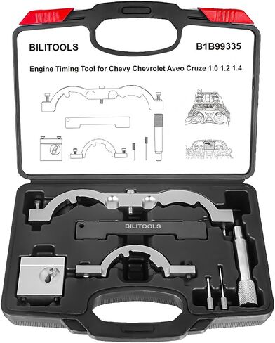 BILITOOLS 1.5 1.6 مجموعة أدوات توقيت المحرك المتوافقة مع Ford Fiesta Fusion Mazda Camshaft Crankshaft Locking Tool 1.4 1.6 1.8 2.0 Di/TDCi/TDDi ECOBOOST 1.6 Ti-VCT 1.5/1.6 VVT 2.3L in Kuwait