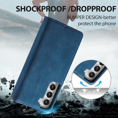 QLTYPRI Case for Samsung Galaxy S25 Ultra, 2 in 1 Detachable Wallet Case PU Leather with Card Slots KickstandWrist StrapMagnetic Closure Shockproof Flip Cover for Samsung S25 Ultra - Blue in Kuwait