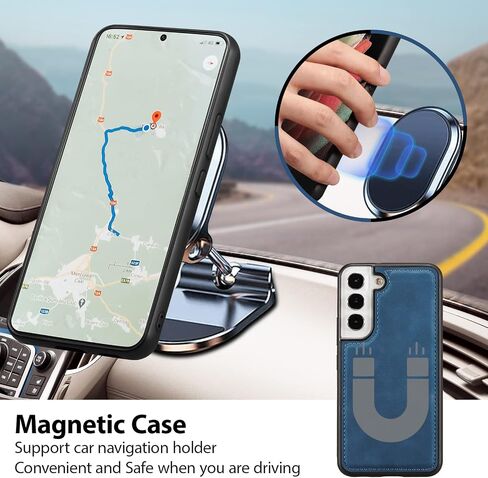QLTYPRI Case for Samsung Galaxy S25 Ultra, 2 in 1 Detachable Wallet Case PU Leather with Card Slots KickstandWrist StrapMagnetic Closure Shockproof Flip Cover for Samsung S25 Ultra - Blue in Kuwait
