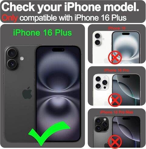 VANAVAGY Compatible for iPhone 16e Wallet Case, RFID Flip Shcokproof Case with Card Holder Kickstand, [Camera Lens & Screen Protector] PU Leather Phone Cover for Wireless Charging,Clove Purple in Kuwait