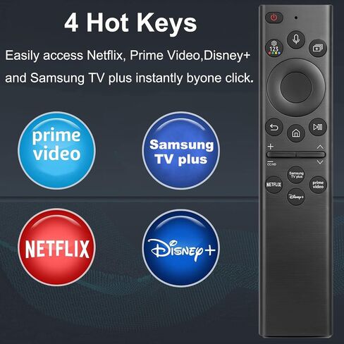 Replacement Voice Universal Remote Control for Samsung Smart TVs,for Samsung Smart TV Models 2018-2024 UHD QLED The Frame QLED 4K 8K Crystal Smart TVs(NO Solar) in Kuwait
