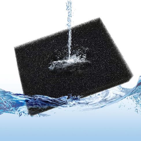 EKIND Filter Sponge Aquarium Filter Media, Super Filter Effect, Fish Tank Aquarium White Filter Sponge Pad, Fits Most Fish Tanks for Water Cleaning (5.9 in x5.9 in) in Saudi Arabia