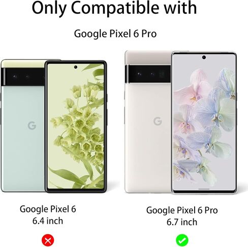 [بصمات الأصابع متوافقة] 2 حزمة 3D الزجاج المقسّن لـ Google Pixel 6 Pro Screen Protector + 2 Pack Camera Lens Protector ، [Fighrint Unlock] [anti-scratch] [اعمل مع CASE] in Kuwait
