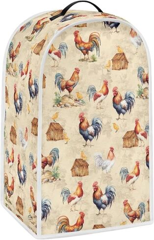 Mumeson Vinatge Rooster Blender Cover Dust Proof Polyester Blender Cover Protection Blender Dust Cover Home Kitchen Appliance Cover Decoration in Saudi Arabia