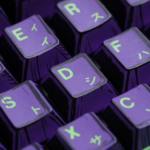 PBT keycaps japenese manga anime style 141 Keys Cherry profile dye sub reorto keycaps for mechanical keyboard in Kuwait