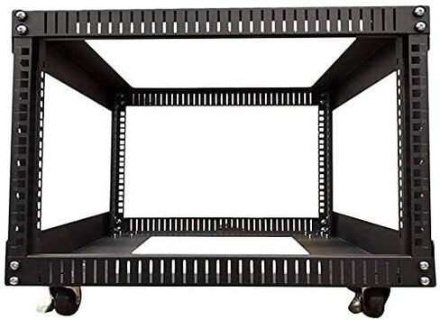 Server Rack 4U Standing Open Frame Rack with 4 Wheels 4 Posts 19Inch Server Equipment Rack Heavy Duty Cold Rolled Steel for Network Servers & AV Gear (4U) in Kuwait