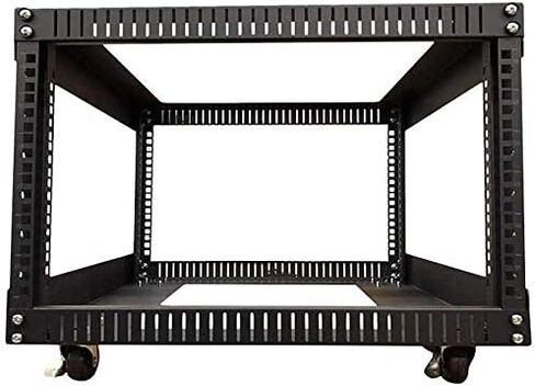 Server Rack 4U Standing Open Frame Rack with 4 Wheels 4 Posts 19Inch Server Equipment Rack Heavy Duty Cold Rolled Steel for Network Servers & AV Gear (4U) in Kuwait