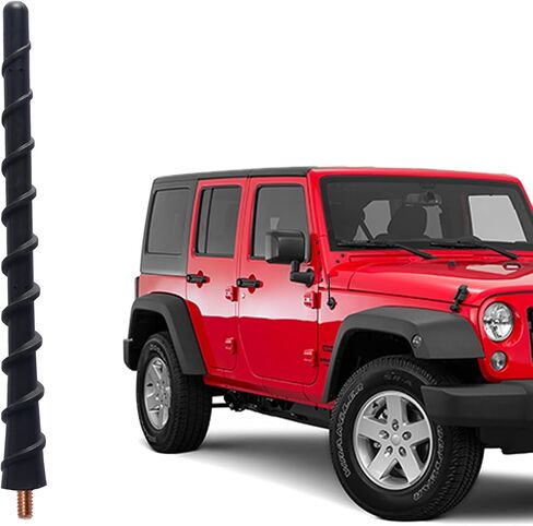 Short Truck Antenna Fit for Chevy Silverado Accessories 1500 2500 & GMC Sierra 1500 2500HD Denali 1999-2026, Flexible Rubber Antenna Replacement for AM FM Reception in Kuwait