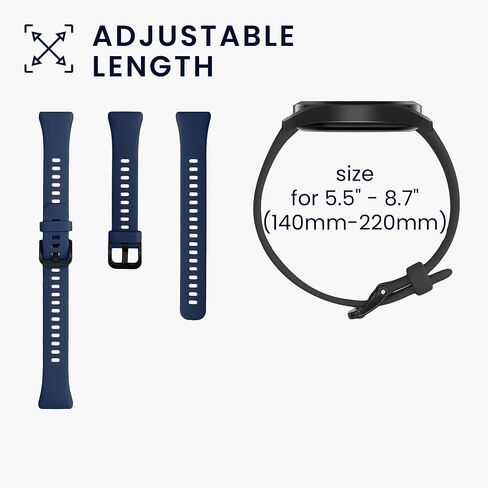 مجموعة حزام Kwmobile متوافقة مع Huawei 21mm Band 7 / Band 6 / Band 6 Pro Straps - 6x TPU Silicone Wristband - Multicolor in Saudi Arabia