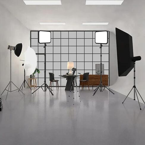 LED Video Light Panel Photography Lighting, 45W LED Studio Light for Phtography, Video Lighting Kit with 70.8" Tripod, Bi-Color 3200K–7500K, 8 Scene Lighting Effects (2 Pack) in Kuwait