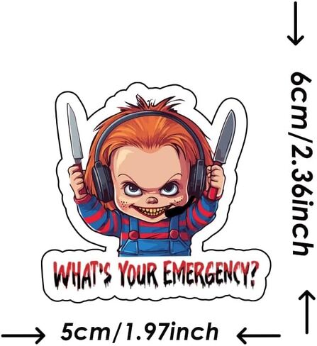 1step2dream Funny 911 Sticker for Dispatcher, Cute and Humor Emergency Decals for Women, Gift for 911 Dispatcher | for Decorating Phone Laptop Water Bottle in Kuwait