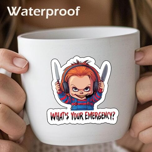 1step2dream Funny 911 Sticker for Dispatcher, Cute and Humor Emergency Decals for Women, Gift for 911 Dispatcher | for Decorating Phone Laptop Water Bottle in Kuwait