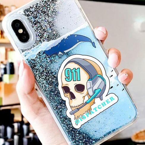 1step2dream Funny 911 Sticker for Dispatcher, Cute and Humor Emergency Decals for Women, Gift for 911 Dispatcher | for Decorating Phone Laptop Water Bottle in Kuwait