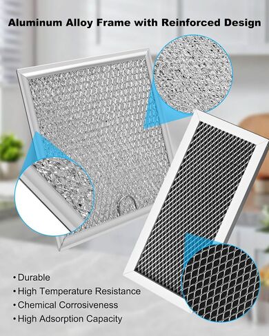 Microwave Charcoal and Grease Filter Fit for Samsung ME19R7041FS, ME19R7041FS/AA, ME19R7041FT, ME19R7041FT/AA, ME19R7041FB, ME19R7041FB/AA in Saudi Arabia