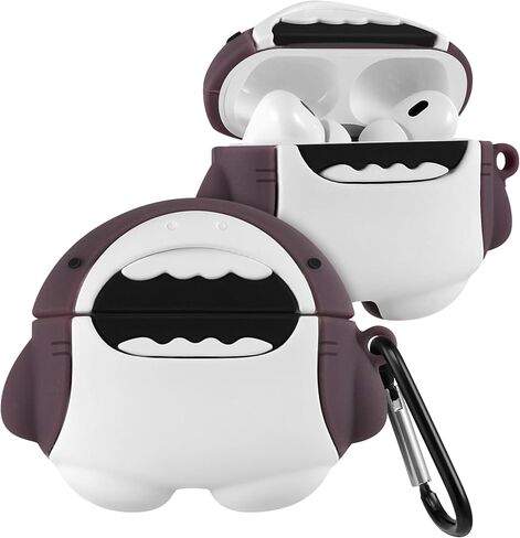 Boaretiu for Airpods 4th 2024 Case Cute Cartoon Kawaii - with Keychain Funny Design Cover Shell for Girls Teens Women Cases for Air Pods 4th, Fish in Saudi Arabia