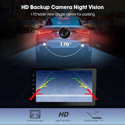 Haudio 10.1 Inch Cars Radio with Apple Carplay and Android Auto, 2 Din Car Stereo with HD Backup Camera, GPS Navigation, Bluetooth, Voice Control, Mirror Link, FM/AM/AUX for All Vehicles(4+64GB) in Saudi Arabia