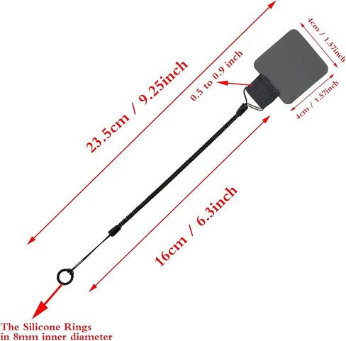 Mini Skater Plastic Elastic Tether Lanyard with Silicone Ring & Pen Loop Holder for Tethering Stylus Pen to Drawing Tablet, 4 Set (Pink) in Saudi Arabia