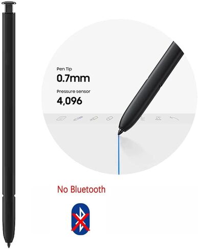 استبدال Galaxy S23 Ultra Pen لـ Galaxy S23 Ultra All Verison S Pen (No-Bluetooth) (أسود) in Kuwait