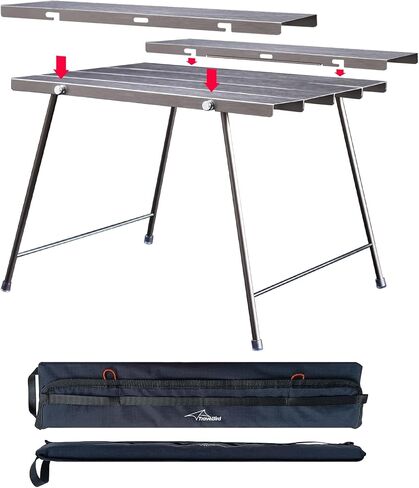 Flexifold Ultralight Aluminum Camping Table, Portable Folding Camping Table, Small Outdoor Side Table with Carry Bag for Outdoor Cooking, Picnic, Camp, Beach, Travel in Saudi Arabia