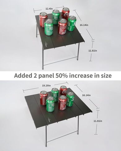 Flexifold Ultralight Aluminum Camping Table, Portable Folding Camping Table, Small Outdoor Side Table with Carry Bag for Outdoor Cooking, Picnic, Camp, Beach, Travel in Saudi Arabia