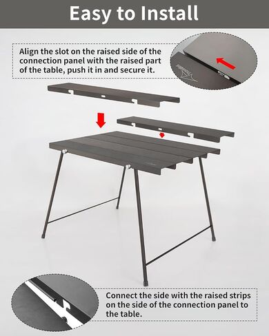 Flexifold Ultralight Aluminum Camping Table, Portable Folding Camping Table, Small Outdoor Side Table with Carry Bag for Outdoor Cooking, Picnic, Camp, Beach, Travel in Saudi Arabia