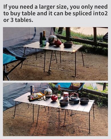 Flexifold Ultralight Aluminum Camping Table, Portable Folding Camping Table, Small Outdoor Side Table with Carry Bag for Outdoor Cooking, Picnic, Camp, Beach, Travel in Saudi Arabia