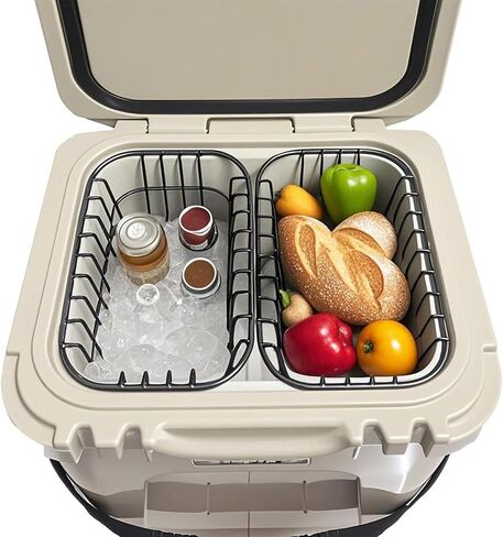 Cooler Basket Compatible with YETI Roadie 24 and Yeti Roadie 32, Dry Goods Wire Cooler Rack Storage Will Keep Smaller Items Dry and Stay Goods High for Roadie 24,32 Ice Chest Good to Hold Fruit, etc. in Saudi Arabia