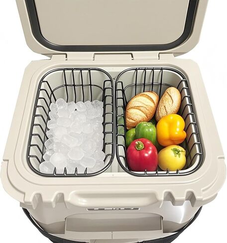 Cooler Basket Compatible with YETI Roadie 24 and Yeti Roadie 32, Dry Goods Wire Cooler Rack Storage Will Keep Smaller Items Dry and Stay Goods High for Roadie 24,32 Ice Chest Good to Hold Fruit, etc. in Saudi Arabia