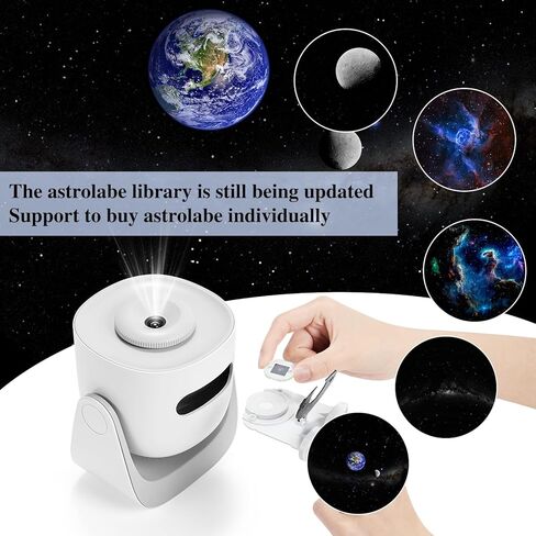 Orzorz Slide Discs Star Projector Galaxy Lite Home Planetarium Projector (Work Star Projector) (Little Astronaut) in Saudi Arabia