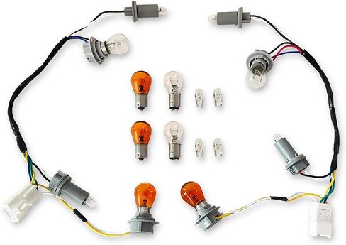 Headlight Wiring Harness Compatible with 2008 2009 2010 2011 2012 2013 2014 Silverado 1500 2500HD 3500HD, Front Lamp Socket Wire, Headlamp Harness Replace OEM 645-745 15841609 25962806 (2PCS) in Kuwait