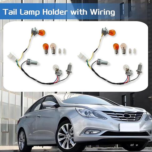 Headlight Wiring Harness Compatible with 2008 2009 2010 2011 2012 2013 2014 Silverado 1500 2500HD 3500HD, Front Lamp Socket Wire, Headlamp Harness Replace OEM 645-745 15841609 25962806 (2PCS) in Kuwait