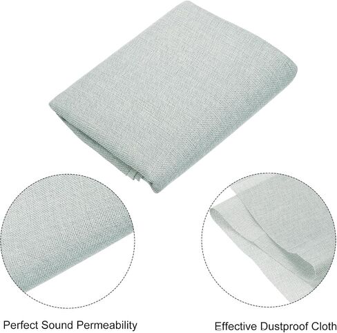 uxcell Light Gray Speaker Mesh Grill Cloth (not Cane Webbing) Stereo Box Fabric Dustproof Cloth 35cm x 150cm 13.8 Inches x 59 Inches in Saudi Arabia