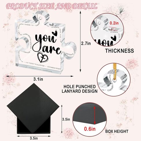 هدايا شكر للنساء - هدايا تقدير لصديق الأم والأب والمعلم وزملاء العمل - لوحة زينة من الأكريليك - زينة لأفكار عيد الميلاد وعيد الشكر in Kuwait