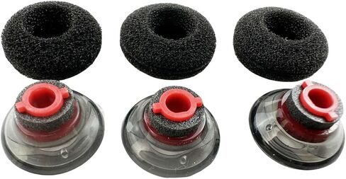 Replacement Earbuds Ear Tips, Foam Set Fit Kit for Plantronics Voyager 5200 5220 5210 Series Bluetooth Headset Headphone Ear Bud Sleeve Part with Storage Box, 6PCS (Medium) in Saudi Arabia