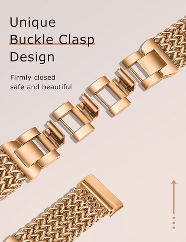 Minyee Metal Bands Compatible with Fitbit Sense 2/Versa 4/Versa 3/Sense Bands Women, Dressy Stainless Steel Multi-chain Designer Luxury Link Bracelet Wristband Replacement Strap in Saudi Arabia