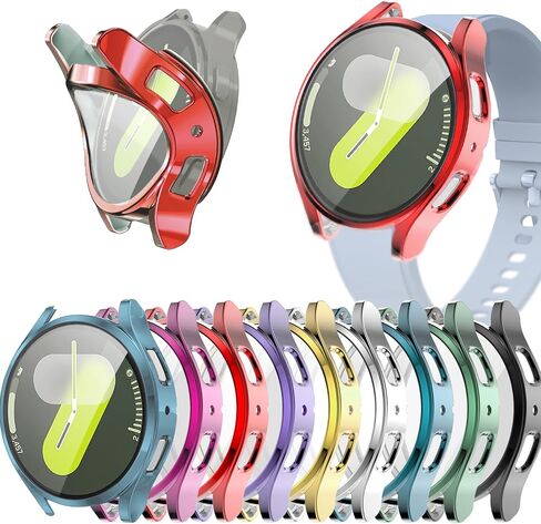 6Pack Compatible with Samsung Galaxy Watch 7 40mm 44mm Case Screen Protector, Soft TPU Face Cover Full Protective Bumper for Samsung Watch 7 44mm Bands Accessories (44mm, 6 Colors-1) in Saudi Arabia