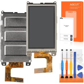 for Garmin Alpha 100 Screen Replacement for Garmin Alpha 100 LCD Display G-PS Digitizer Touch Screen Assembly Repair Kit with Frame