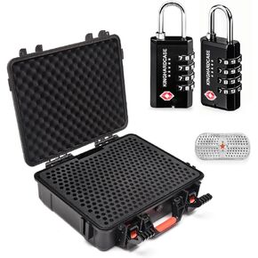 360 Round 7.62 Ammo Storage Case with Desiccant and 2 Pack TSA Approved Gun Locks