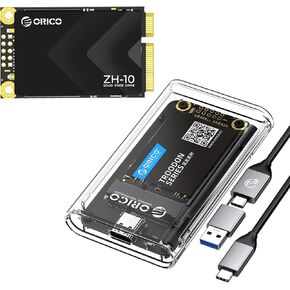 ORICO USB 3.0 mSATA SSD Enclosure and 2TB mSATA Internal SSD Bundle