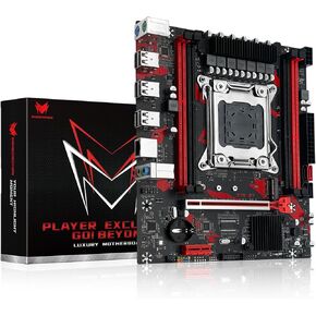 X79 S7 Gaming Motherboard LGA 2011 for Intel Xeon E5 E7, Core I7 Series CPUs, with DDR3 Slots max Support 256GB, NGFF/NVME M.2, SATA 3.0, PC Computer Server Mainboard